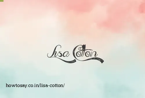 Lisa Cotton