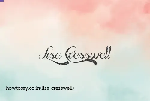 Lisa Cresswell