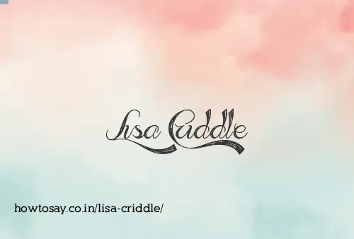 Lisa Criddle