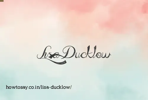 Lisa Ducklow