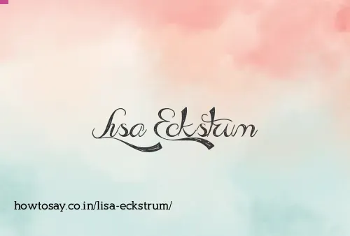 Lisa Eckstrum