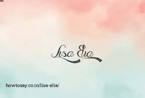 Lisa Elia