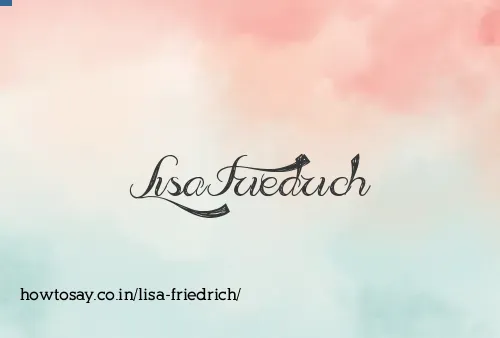 Lisa Friedrich