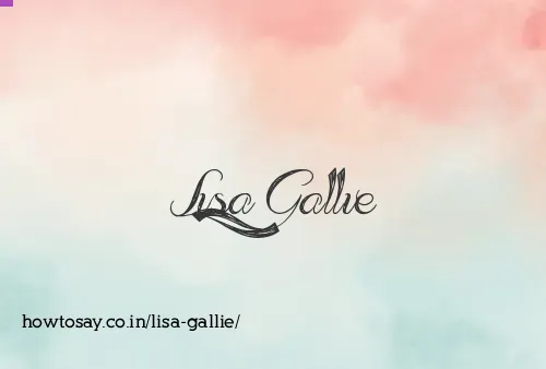 Lisa Gallie