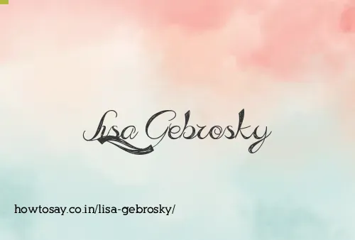 Lisa Gebrosky