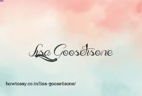 Lisa Goosetisone