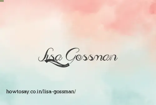 Lisa Gossman