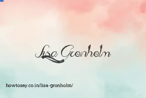 Lisa Gronholm