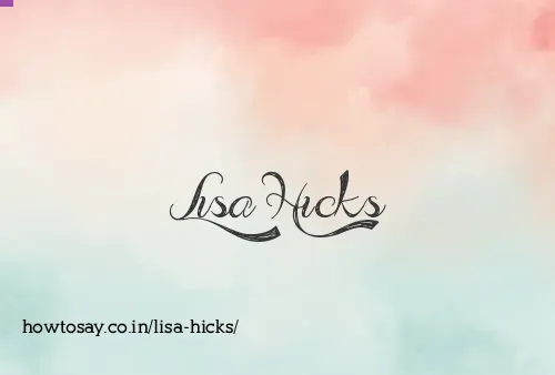 Lisa Hicks