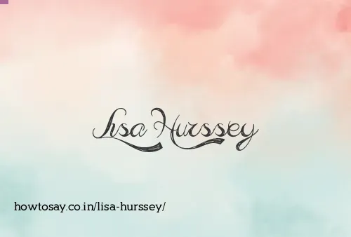 Lisa Hurssey