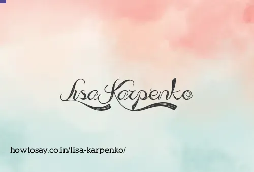 Lisa Karpenko