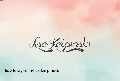 Lisa Karpinski
