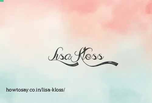 Lisa Kloss