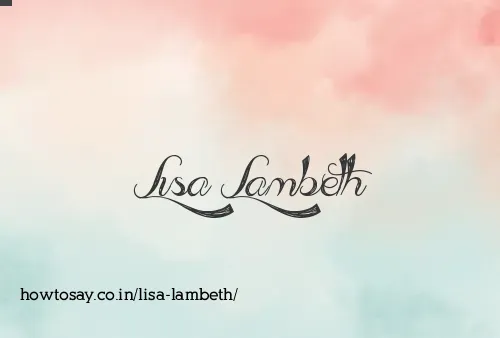 Lisa Lambeth
