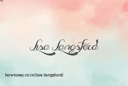 Lisa Langsford