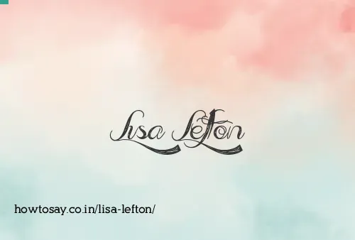 Lisa Lefton