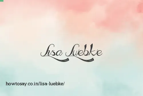 Lisa Luebke