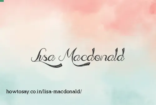 Lisa Macdonald