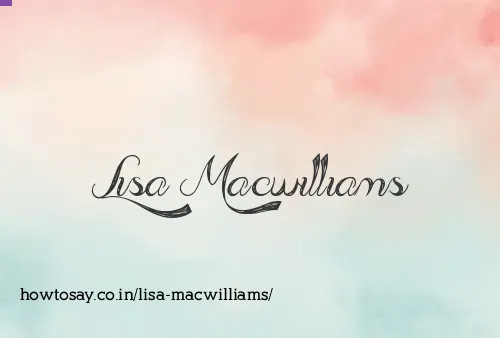 Lisa Macwilliams