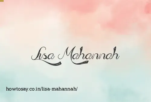 Lisa Mahannah