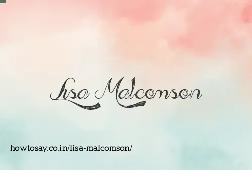 Lisa Malcomson