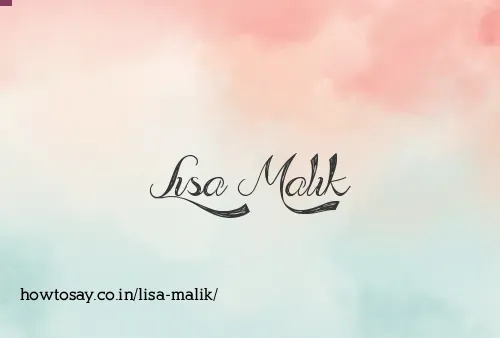 Lisa Malik
