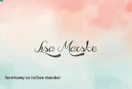 Lisa Marske