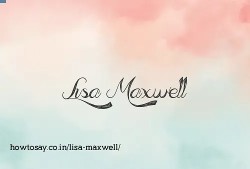 Lisa Maxwell