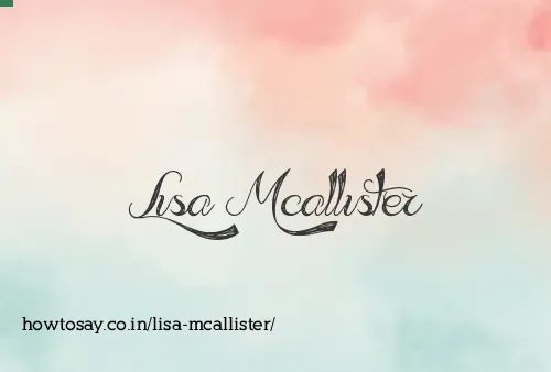 Lisa Mcallister