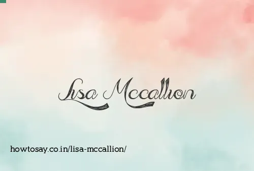 Lisa Mccallion