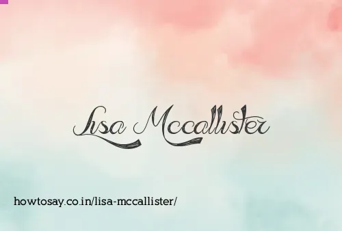 Lisa Mccallister