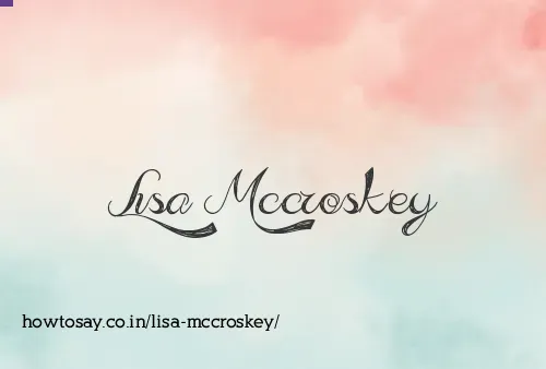 Lisa Mccroskey