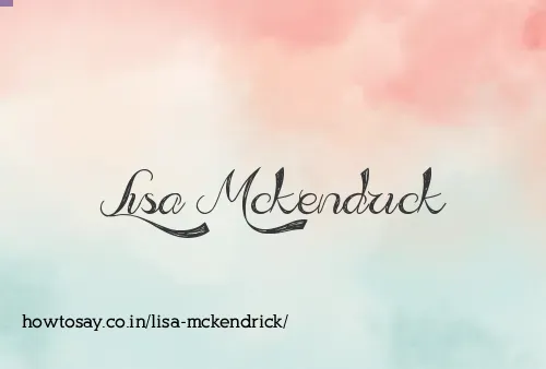 Lisa Mckendrick