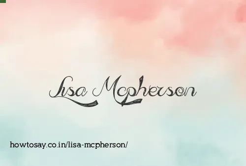 Lisa Mcpherson