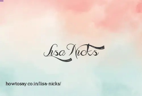 Lisa Nicks