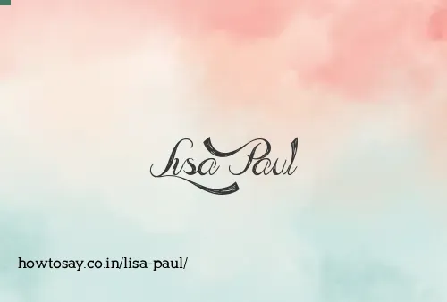 Lisa Paul
