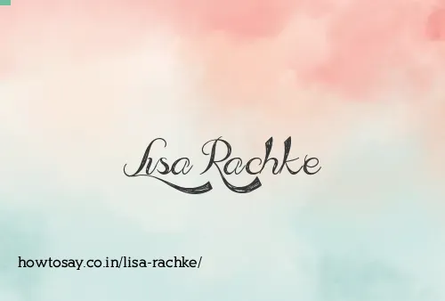 Lisa Rachke
