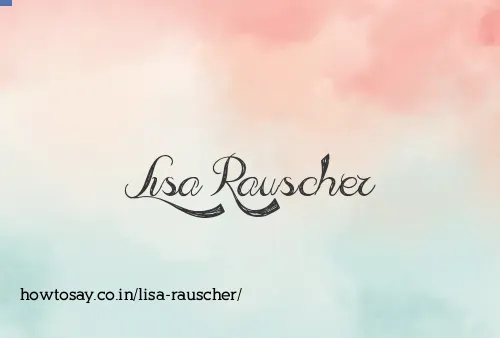 Lisa Rauscher