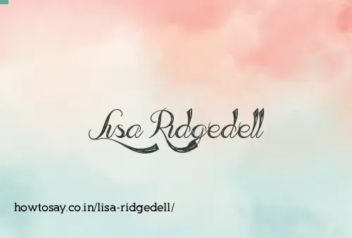 Lisa Ridgedell