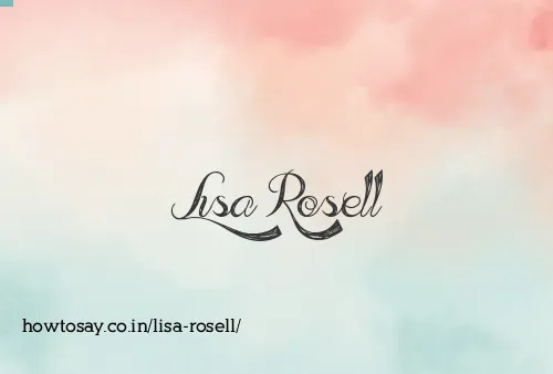 Lisa Rosell