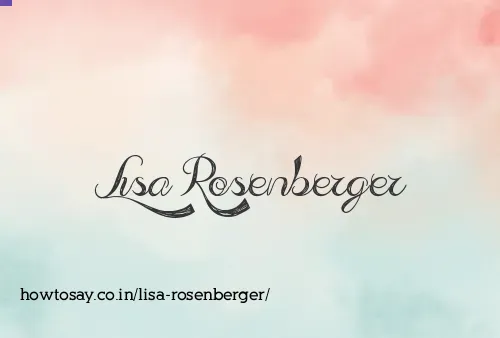 Lisa Rosenberger