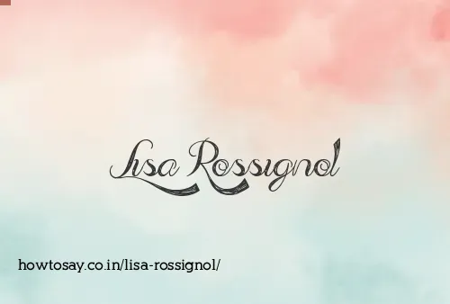 Lisa Rossignol