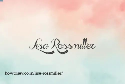 Lisa Rossmiller