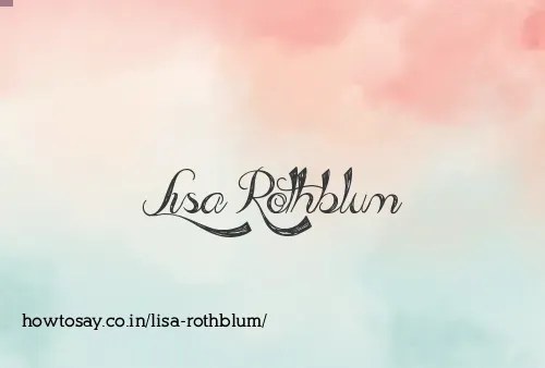 Lisa Rothblum