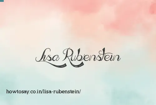 Lisa Rubenstein