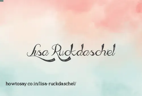 Lisa Ruckdaschel