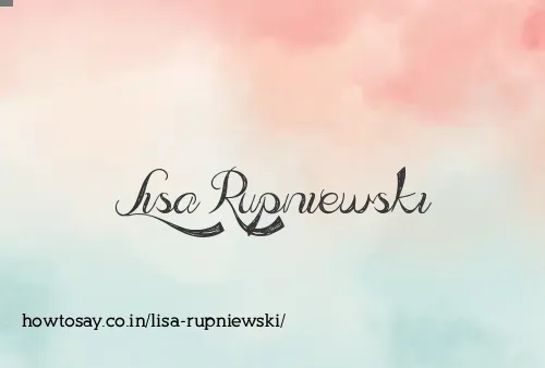 Lisa Rupniewski