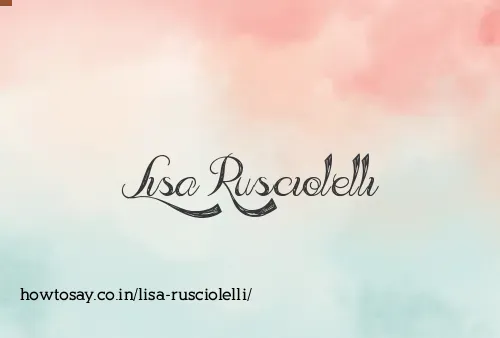 Lisa Rusciolelli