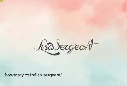 Lisa Sergeant