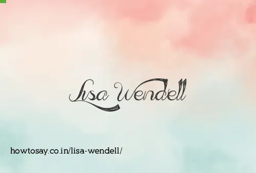 Lisa Wendell
